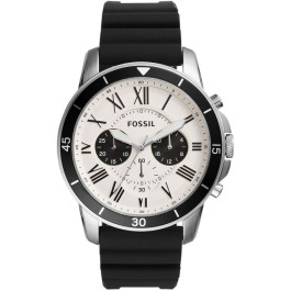 Correa de reloj Fossil FS5240 Silicona Negro 22mm